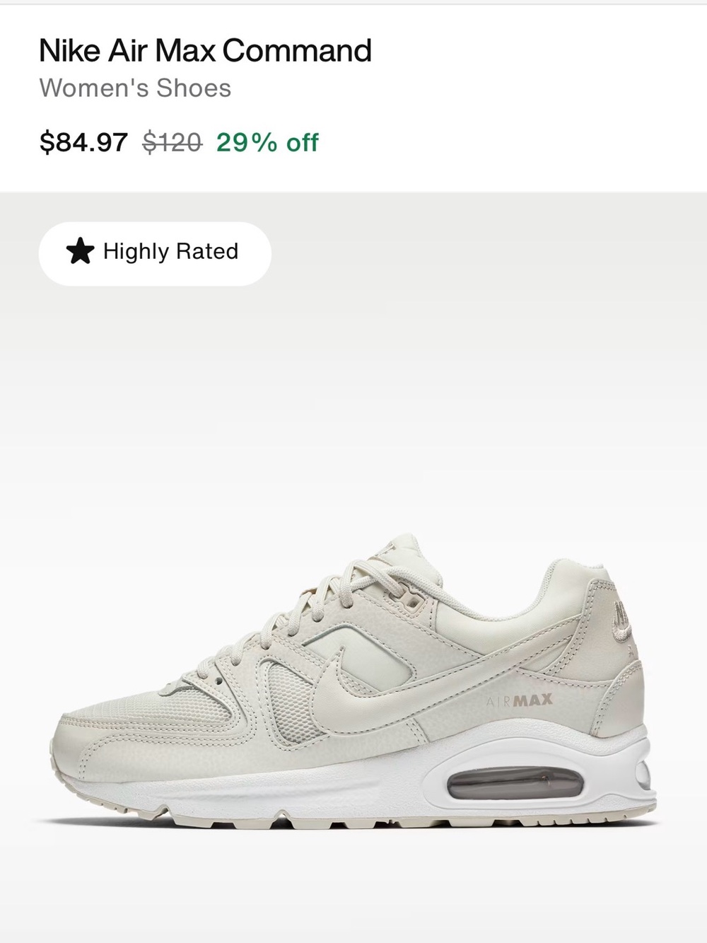 Nike Air Max 97 Women's Sneakers US 8 White & Gray